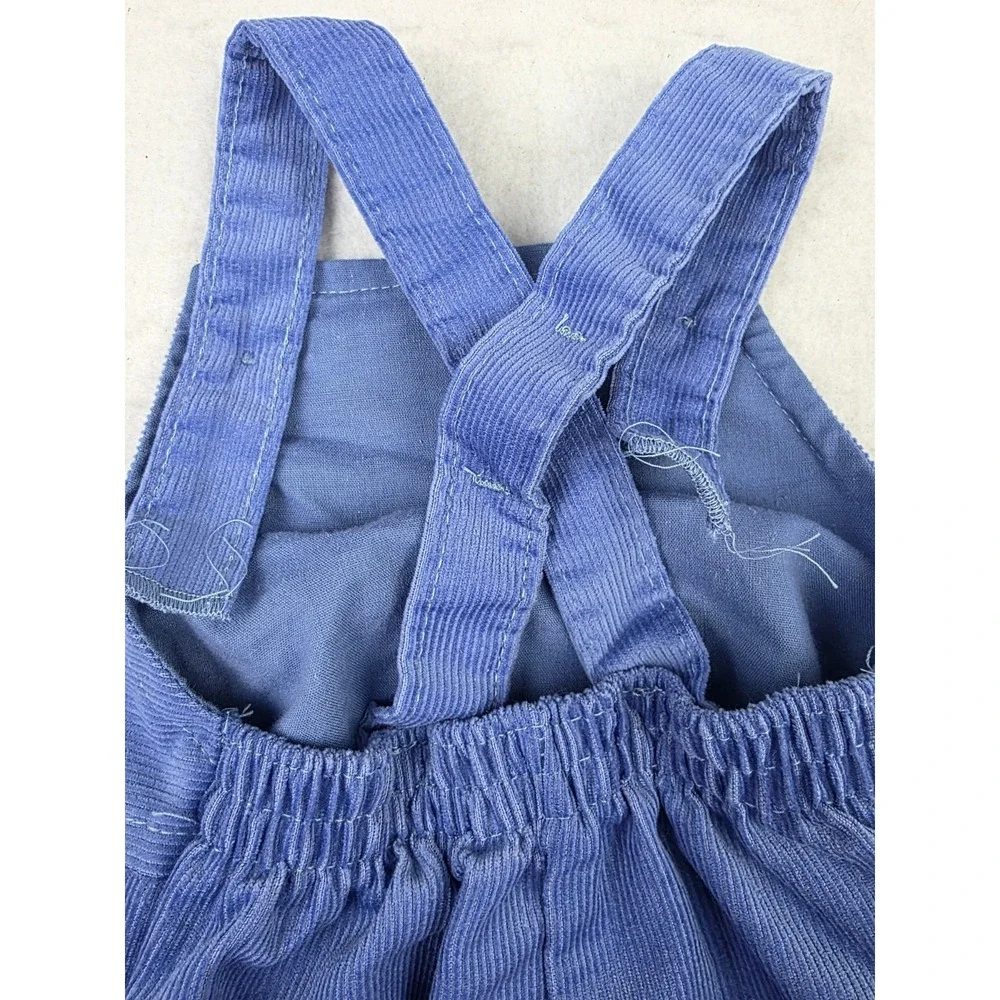 Vintage‎ Baby Corduroy Overalls Rocking Horse Healthtex One Piece Snap 3 Months